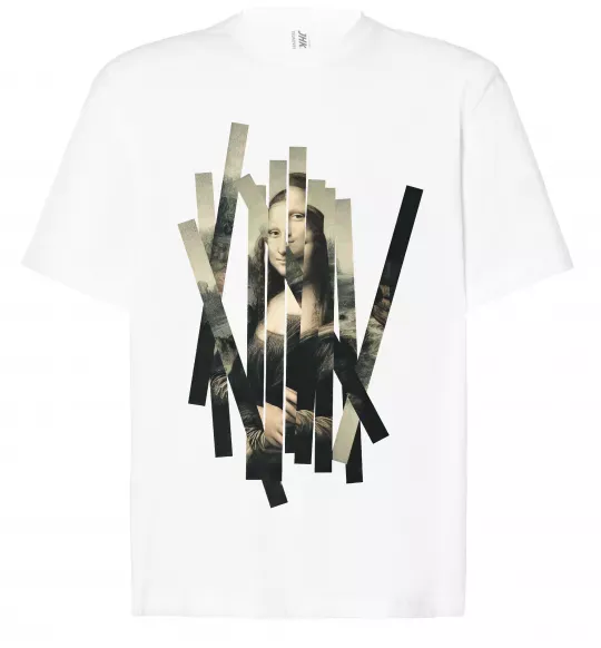 Футболка Оверсайз Mona Lisa полоси Білий фото