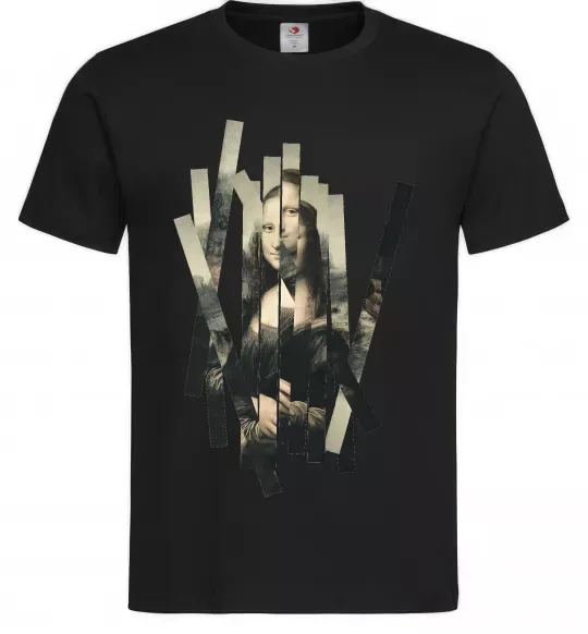 Чоловіча футболка Mona Lisa полоси Чорний фото