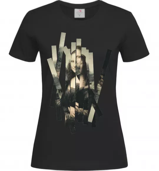 Женская футболка Mona Lisa полоси Черный фото