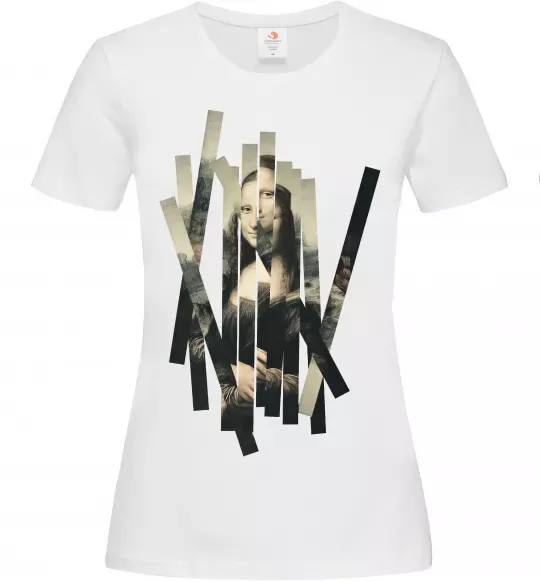 Женская футболка Mona Lisa полоси Белый фото