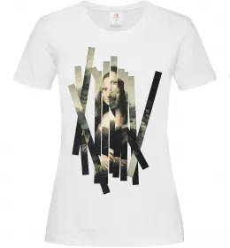 Женская футболка Mona Lisa полоси Белый фото