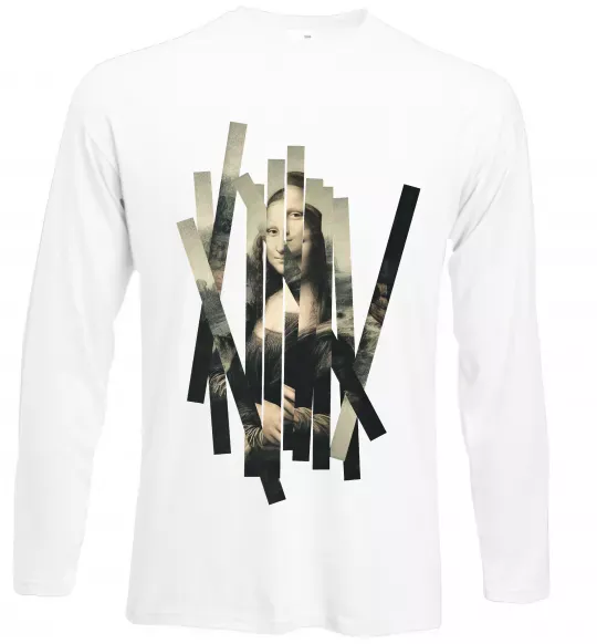 Лонгслів Mona Lisa полоси Білий фото