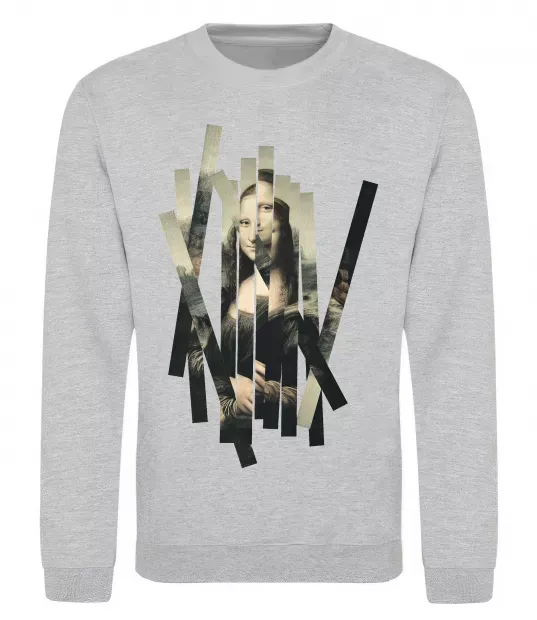 Свитшот Mona Lisa полоси Серый меланж фото