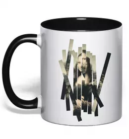 Чашка с цветной ручкой