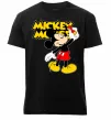 Мужская премиум футболка Mickey Mouse з фломастером Черный фото