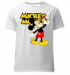 Мужская премиум футболка Mickey Mouse з фломастером Белый фото