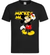 Чоловіча футболка Mickey Mouse з фломастером Чорний фото