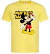 Чоловіча футболка Mickey Mouse з фломастером Лимонний фото
