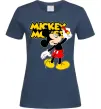Женская футболка Mickey Mouse з фломастером Темно-синий фото