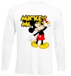 Лонгслив Mickey Mouse з фломастером Белый фото