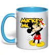 Чашка с цветной ручкой Mickey Mouse з фломастером Голубой фото