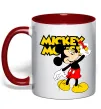 Чашка с цветной ручкой Mickey Mouse з фломастером Красный фото