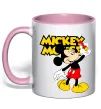 Чашка с цветной ручкой Mickey Mouse з фломастером Нежно розовый фото