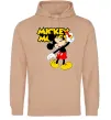Женская толстовка (худи) Mickey Mouse з фломастером Песочный фото
