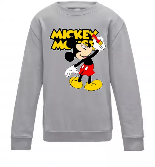 Дитячий світшот Mickey Mouse з фломастером Сірий меланж фото