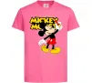 Детская футболка Mickey Mouse з фломастером Ярко-розовый фото