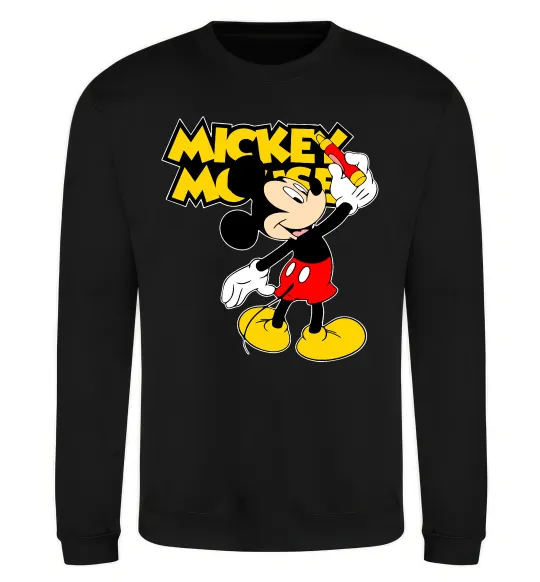 Свитшот Mickey Mouse з фломастером Черный фото