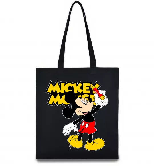 Еко-сумка Mickey Mouse з фломастером Чорний фото
