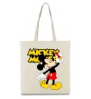 Еко-сумка Mickey Mouse з фломастером Бежевий Еко-сумка Mickey Mouse з фломастером Бежевий фото