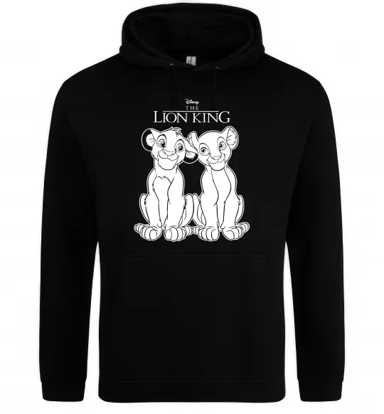 Мужская толстовка (худи) The Lion King Disney Черный фото