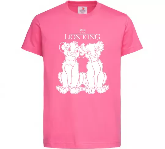 Детская футболка The Lion King Disney Ярко-розовый фото