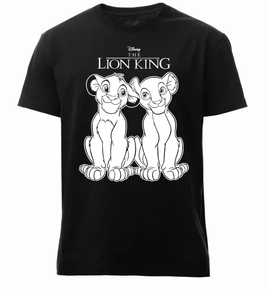 Чоловіча преміум футболка The Lion King Disney Чорний фото