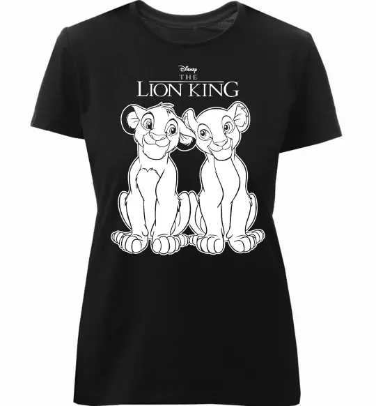 Жіноча преміум футболка The Lion King Disney Чорний фото
