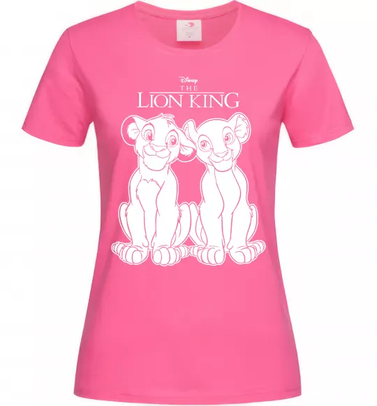 Женская футболка The Lion King Disney Ярко-розовый фото