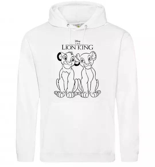 Мужская толстовка (худи) The Lion King Disney Белый фото