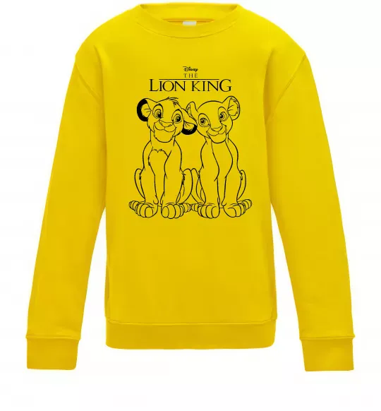 Детский Свитшот The Lion King Disney Солнечно желтый фото