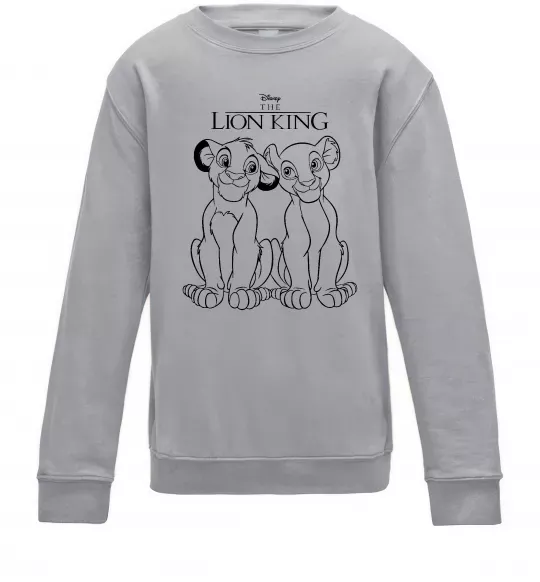 Детский Свитшот The Lion King Disney Серый меланж фото