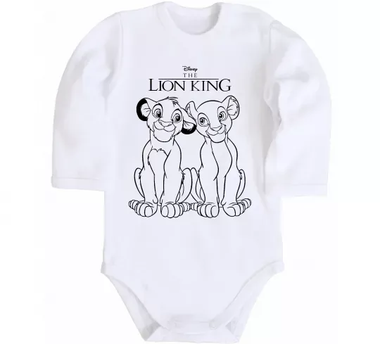 Дитячий бодік The Lion King Disney Білий фото