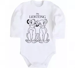 Детский боди The Lion King Disney Белый фото