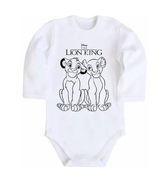 Дитячий бодік The Lion King Disney Білий фото