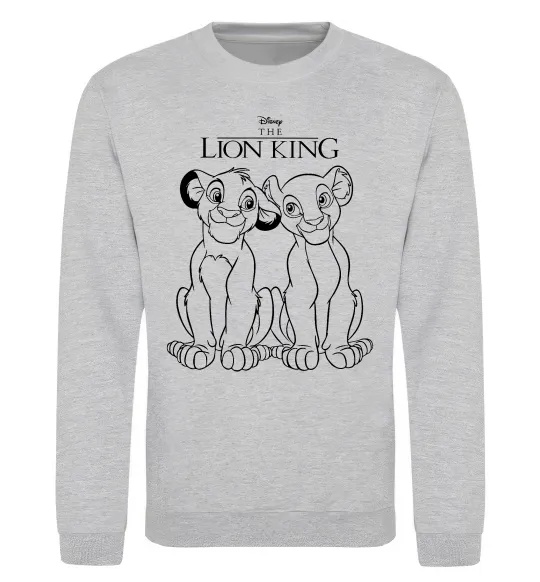 Свитшот The Lion King Disney Серый меланж фото