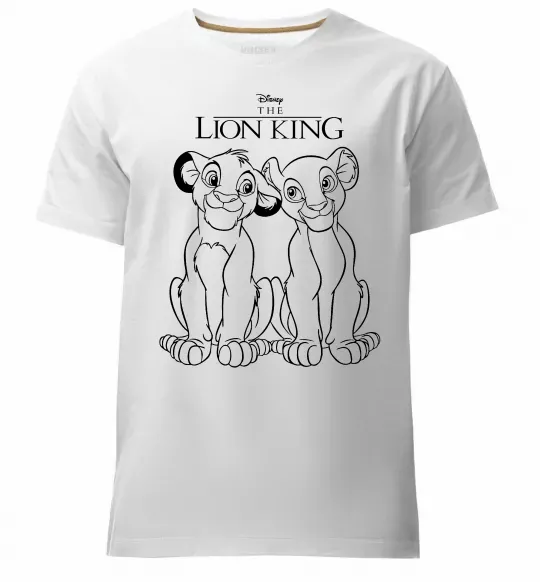 Чоловіча преміум футболка The Lion King Disney Білий фото