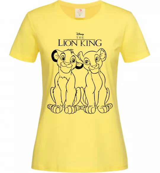 Женская футболка The Lion King Disney Лимонный фото
