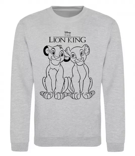 Свитшот The Lion King Disney Серый меланж фото