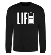 Свитшот Life Battery Черный фото