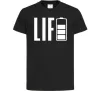 Дитяча футболка Life Battery Чорний фото
