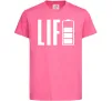 Дитяча футболка Life Battery Яскраво-рожевий фото