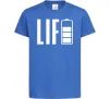 Дитяча футболка Life Battery Яскраво-синій фото