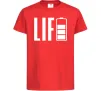 Дитяча футболка Life Battery Червоний фото