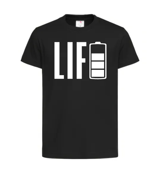 Детская футболка Life Battery Черный фото