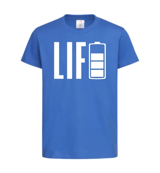 Детская футболка Life Battery Ярко-синий фото