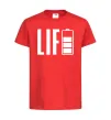 Детская футболка Life Battery Красный фото