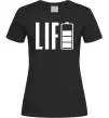 Женская футболка Life Battery Черный фото
