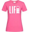 Женская футболка Life Battery Ярко-розовый фото