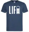 Мужская футболка Life Battery Темно-синий фото
