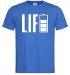 Мужская футболка Life Battery Ярко-синий фото
